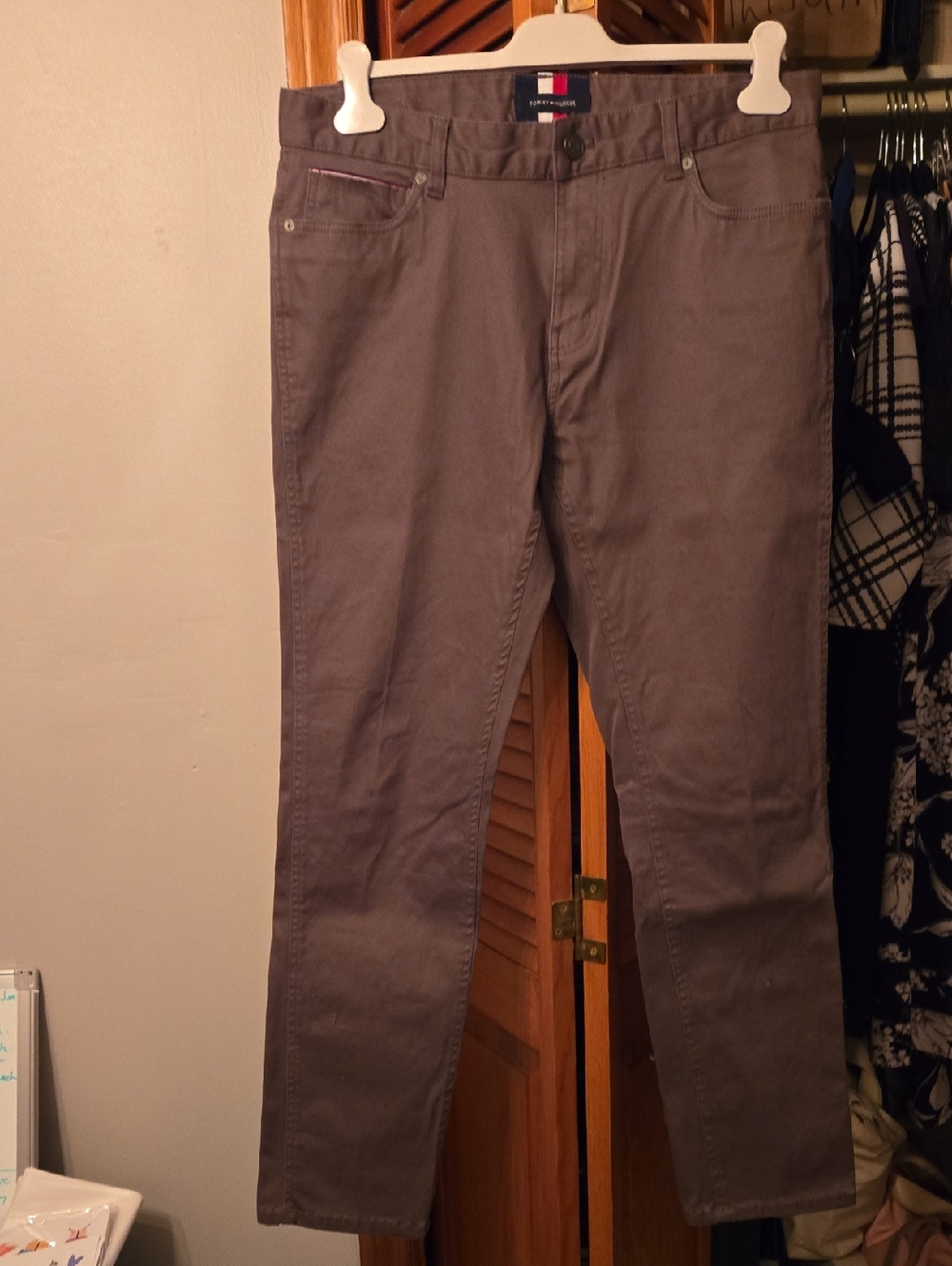 Tommy Hilfiger Olive Green  Straight-Leg Pants